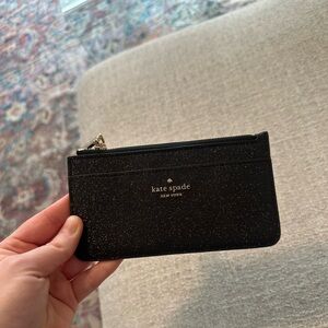 Brand New Kate Spade Black Sparkly Wallet